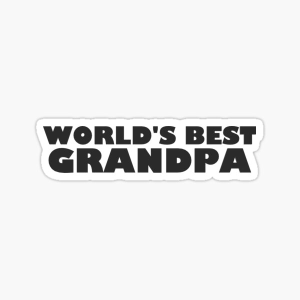 World's Best Grandpa  Sticker