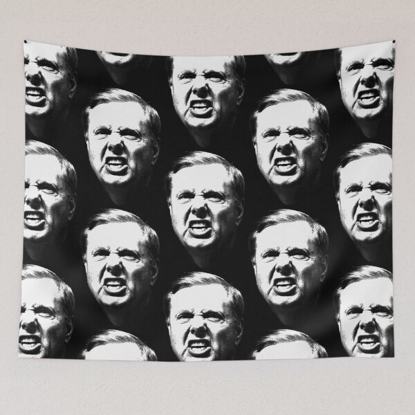 Item preview, Lindsey Graham - Angry Face designed and sold by TheDeplorables.