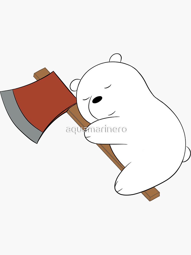 webarebears #ursopolar #ursosemcurso #icebear #cn - We Bare Bears Ice Bear  Sticker, HD Png Download , Transparent Png Image - PNGitem