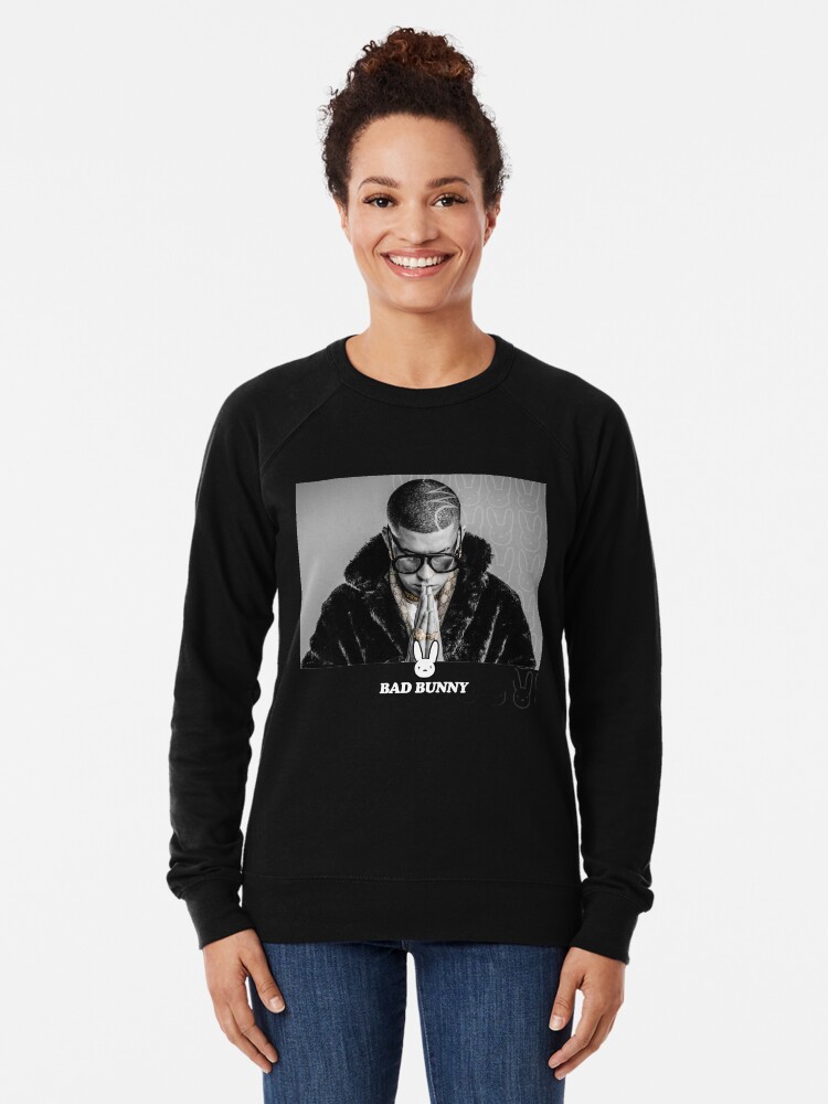 Bad Bunny Fan Art Merch Lightweight Sweatshirt By Robtaf