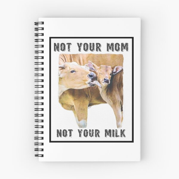 Aperçu de l'œuvre Pas ta mère, pas ton lait - Maman et veau - Amour créée et vendue par BriVTart.