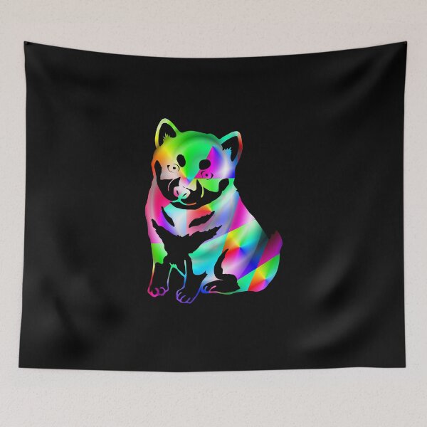 Item preview, Colorful Rainbow Deer Fractal Art Silhouette for Nerds or Birthday designed and sold by FELSENSTEIN.