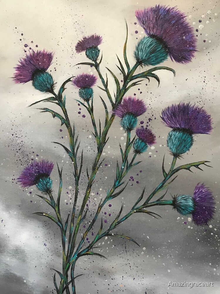 Discover Scottish traditional purple thistle  iPhone Case