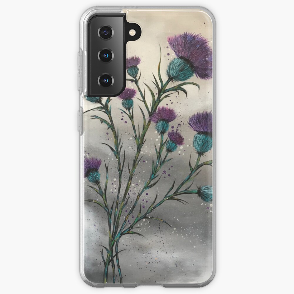 Scottish traditional purple thistle Case & Skin for Samsung Galaxy