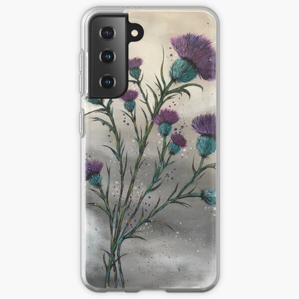 Scottish traditional purple thistle Samsung Galaxy Soft Case