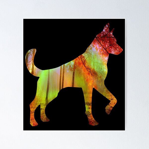 Item preview, Colorful Rainbow Deer Fractal Art Silhouette for Nerds or Birthday designed and sold by FELSENSTEIN.