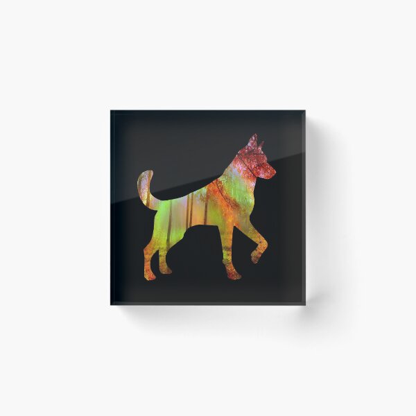 Item preview, Colorful Rainbow Deer Fractal Art Silhouette for Nerds or Birthday designed and sold by FELSENSTEIN.