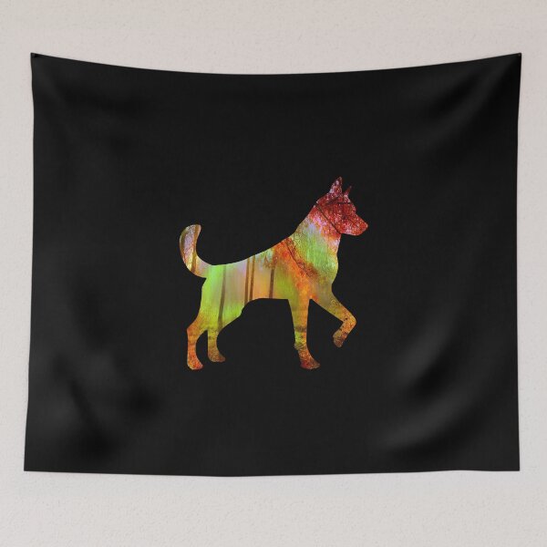 Item preview, Colorful Rainbow Deer Fractal Art Silhouette for Nerds or Birthday designed and sold by FELSENSTEIN.
