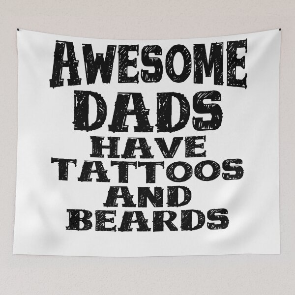 Item preview, Fathers or men bear beards and have tattoos designed and sold by tarek25.