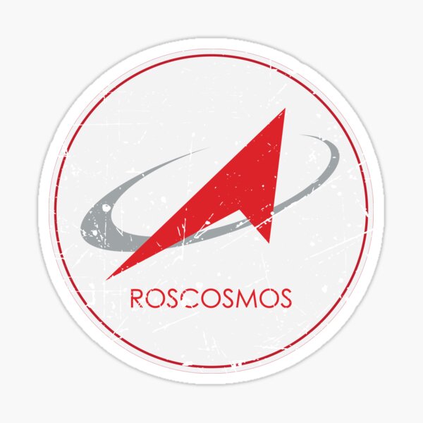 "Russian Federal Space Agency Roscosmos Logo " Sticker by quark | Redbubble