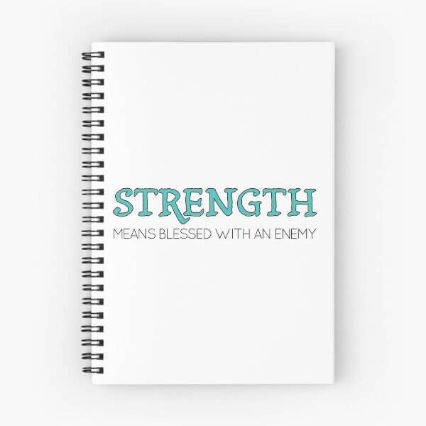 Item preview, Strength means blessed with an enemy designed and sold by Rachel Bishop.
