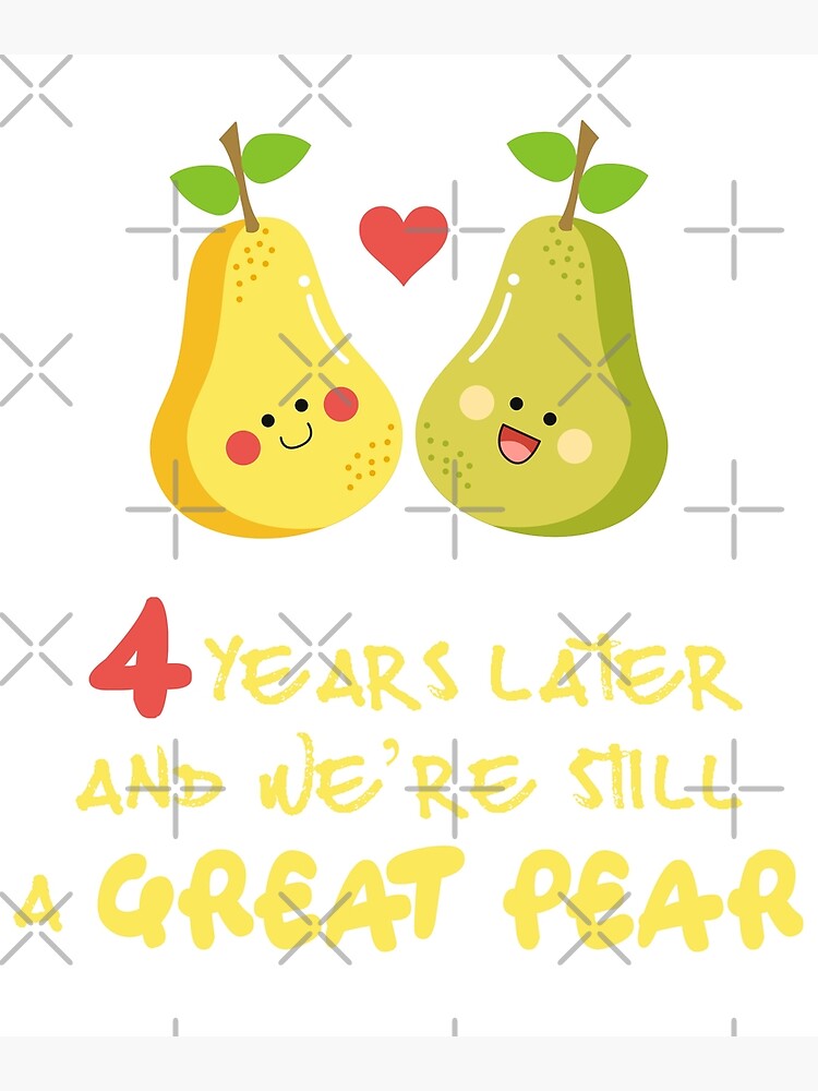 Handmade Personalised Wedding Anniversary Card ' Special Pear ' ANY WORDING 