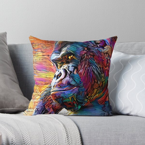 Gorilla Throw Pillow