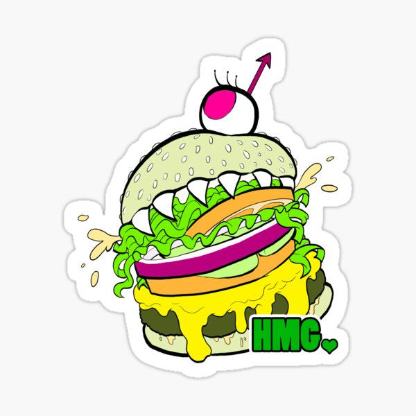 Hungry Monster Girls Logo - HALLOWEEN Sticker