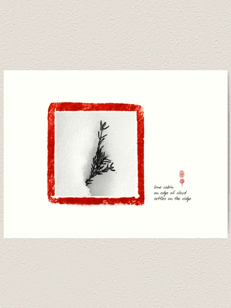 Alternate view of lone cabin Art Print