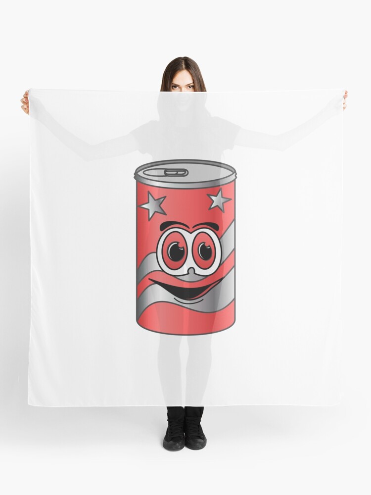 Foulard Dessin Anime De Canette De Soda Rouge Par Graphxpro Redbubble