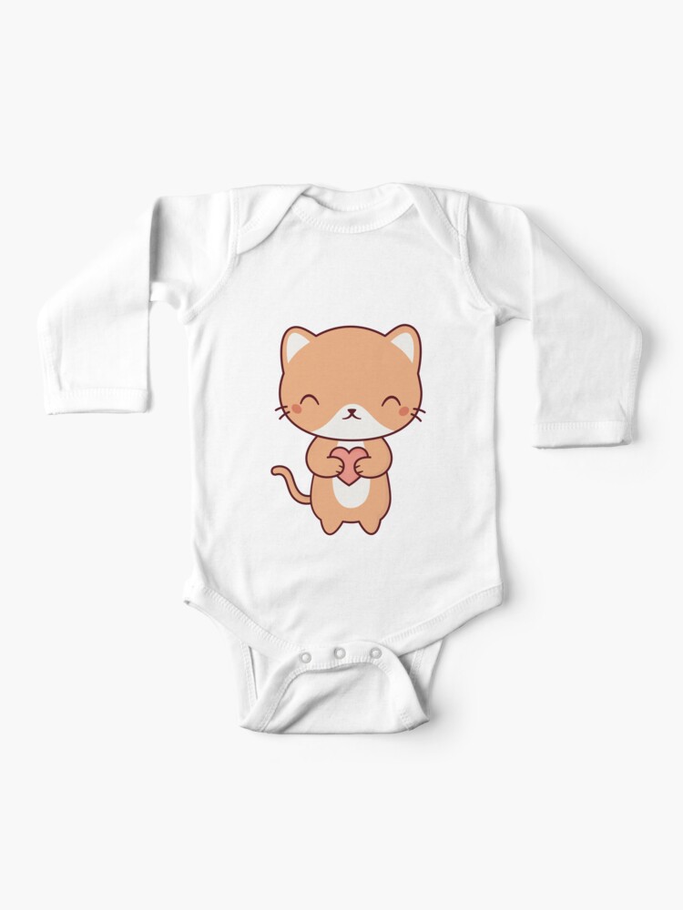 Cute Kawaii Kitten Cat Baby One Piece By Happinessinatee Redbubble Cute Kawaii Kitten Cat Baby One Piece By Happinessinatee Redbubble