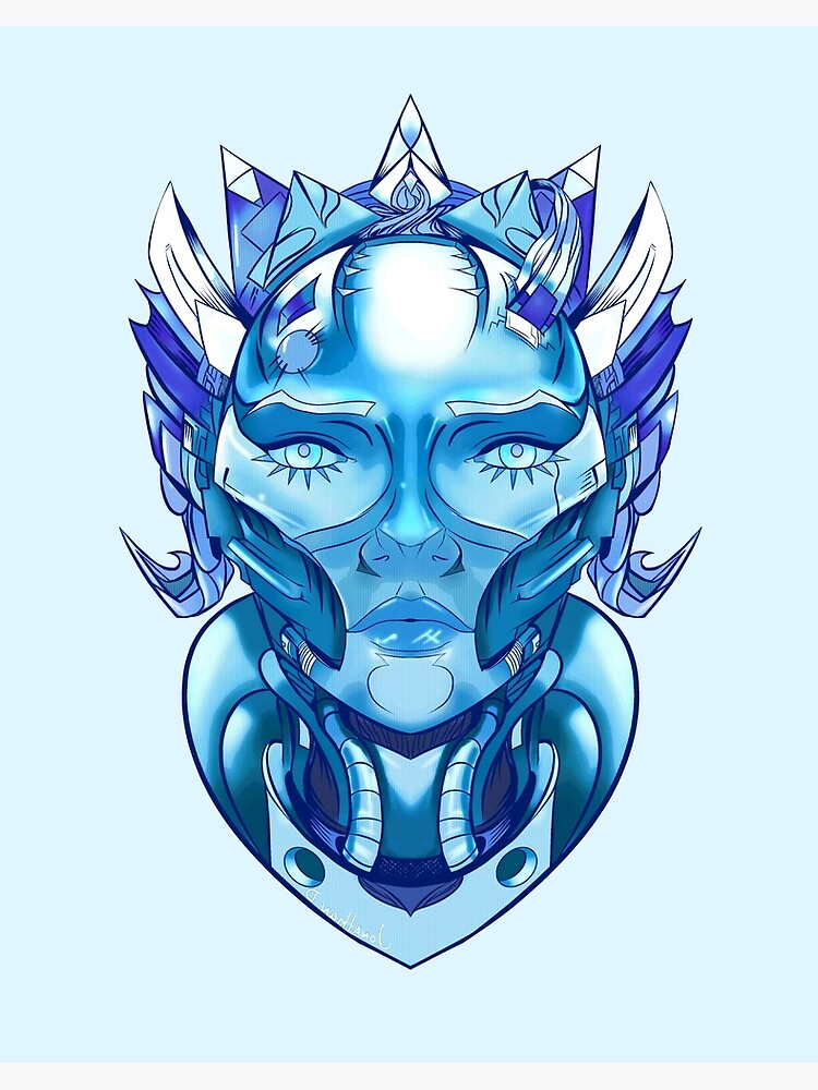 Female for Dator Blue Art Sale Redbubble Robot Frozen\