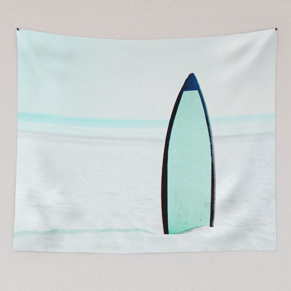 Item preview, Surf Art | Surfboard on Beach designed and sold by PinkJellyfishCo.