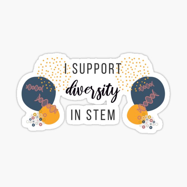 Item preview, 'I support diversity in STEM' designed and sold by cutechemistryco.