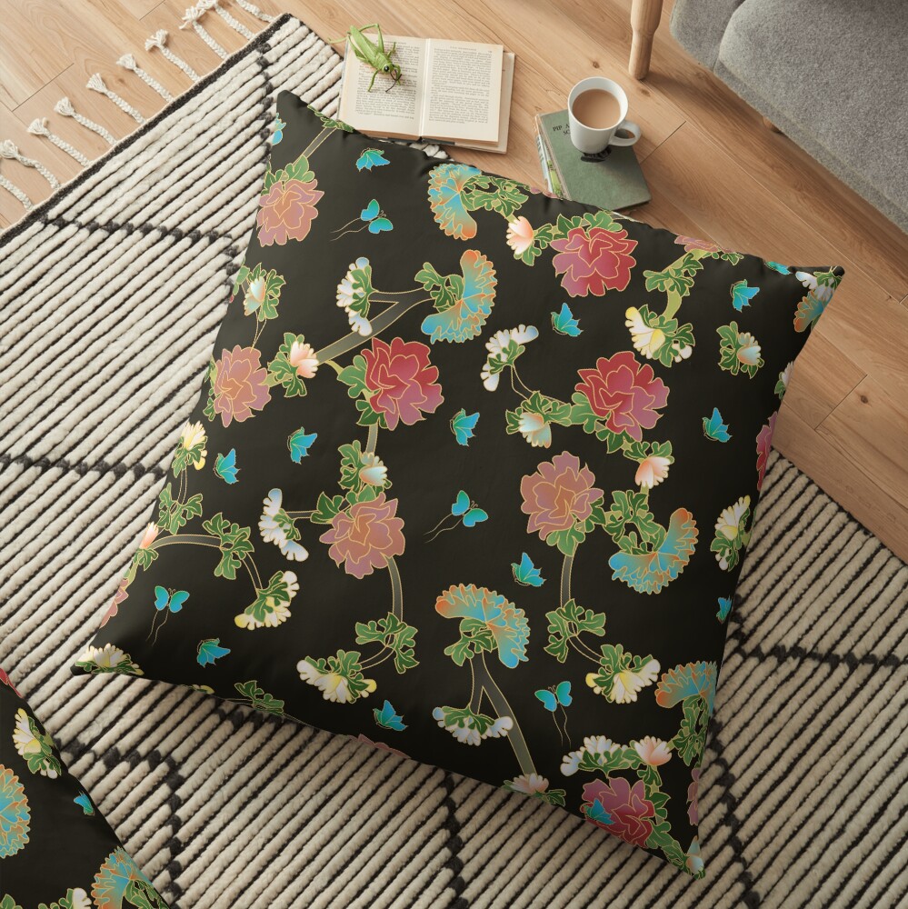 Ode to My Tiger Dad Floor Pillow
