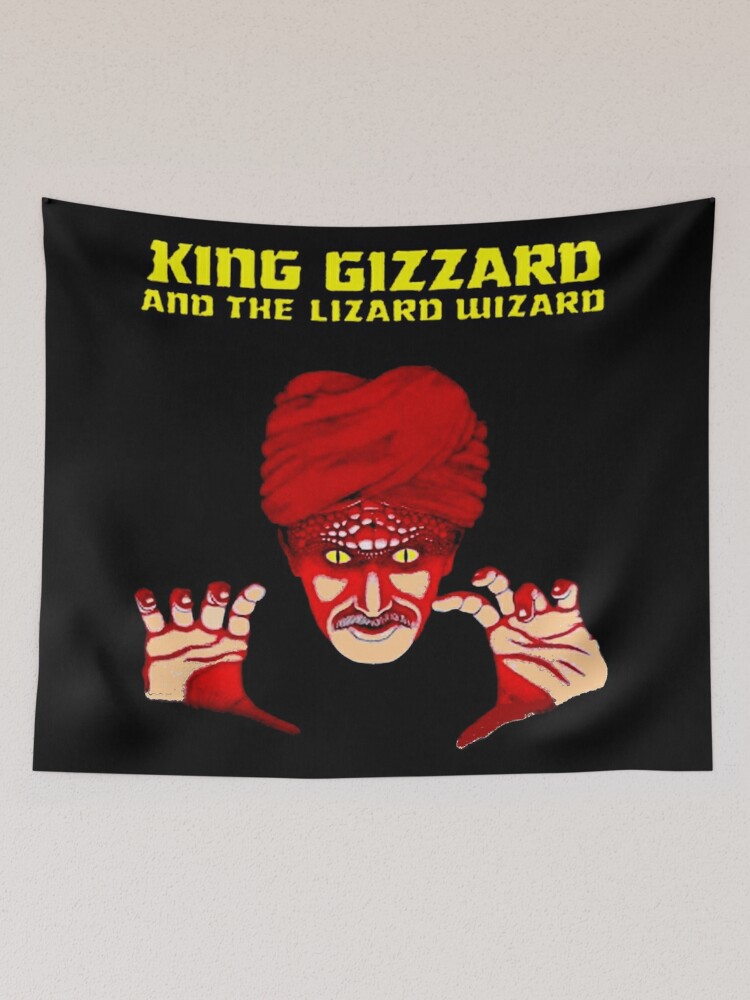 KING GIZZARD Abstract Lizard Wizard Advertising Print. Tapestry