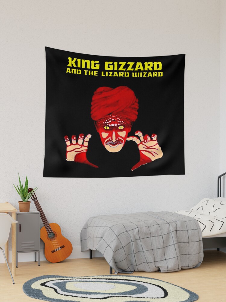 KING GIZZARD Abstract Lizard Wizard Advertising Print. Tapestry