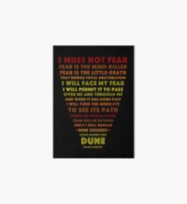 Litany Against Fear Art Board