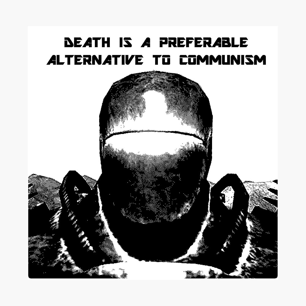 Death Is A Preferable Alternative To Communism Liberty Prime - Death is a preferable alternative to communism" Poster for  Sale by TheDeplorables | Redbubble