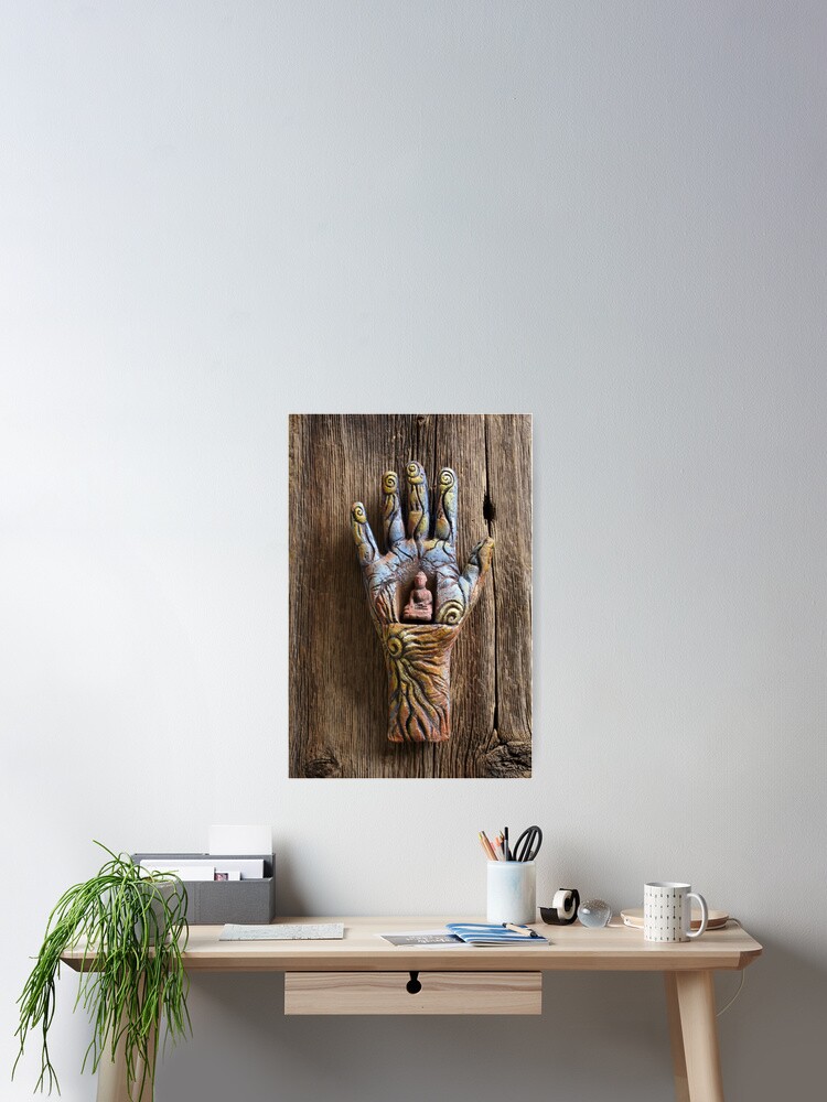 Thumbnail 2 of 3, Poster, Solar Buddha designed and sold by MonaShiber.