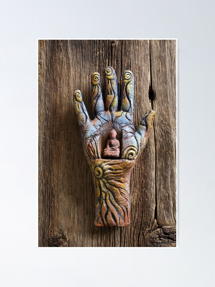 Thumbnail 1 of 3, Poster, Solar Buddha designed and sold by MonaShiber.