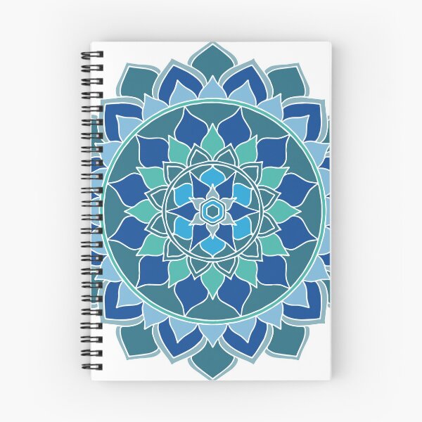 Item preview, Boho style blue mandala designed and sold by Mandala108.