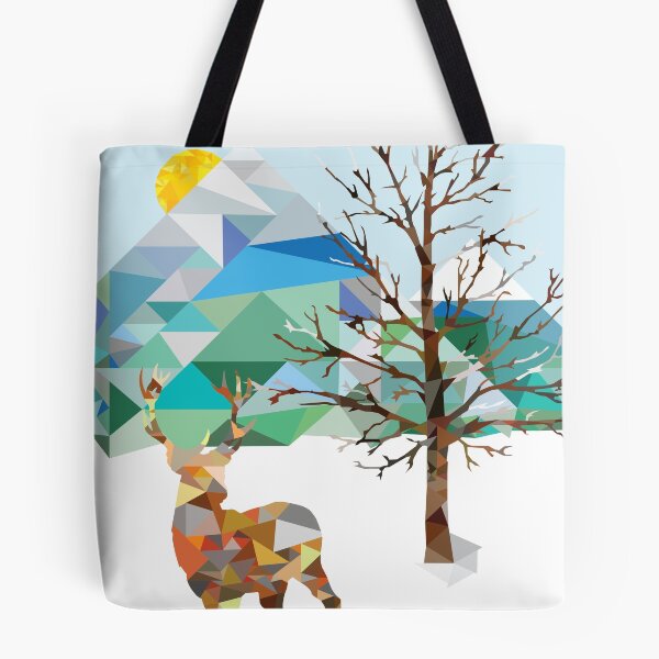 Item preview, Geometric Stag Merry Christmas designed and sold by Kelly Louise Tomkinson.