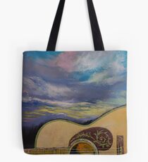 Sunset Guitar Tote Bag