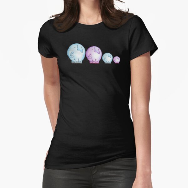 Elephant family Tee Fitted T-Shirt