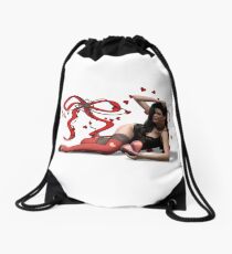 Stay, my funny Valentine! Drawstring Bag