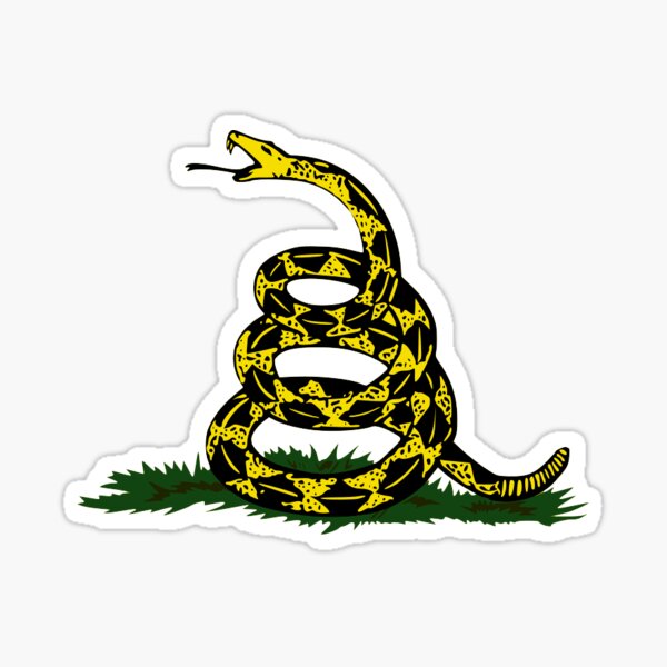 Don't Tread On Me Snake - Gadsden Flag Sticker