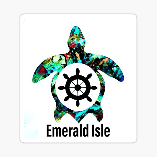 Emerald Isle Sea turtle sticker Sticker