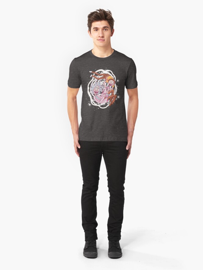 Alternate view of Rick and Morty - The Pastel Dimension Slim Fit T-Shirt