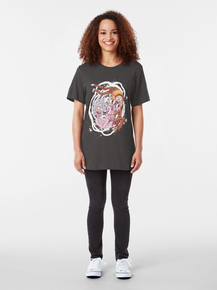 Alternate view of Rick and Morty - The Pastel Dimension Slim Fit T-Shirt