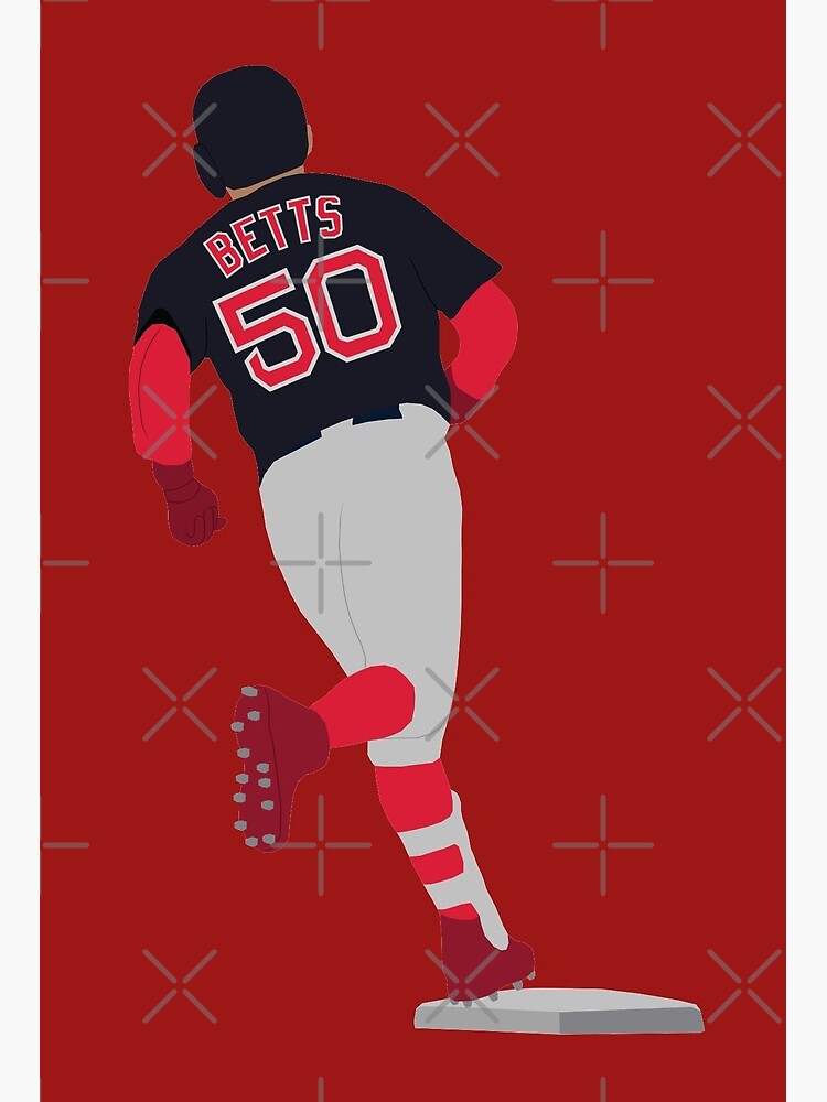 Mookie Betts Watercolor Art Print