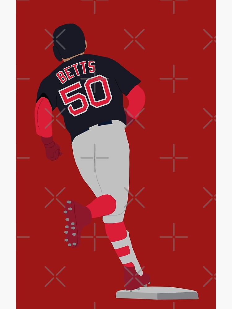 Mookie Betts Boston Red Sox Sports Poster Fan Art Sports 