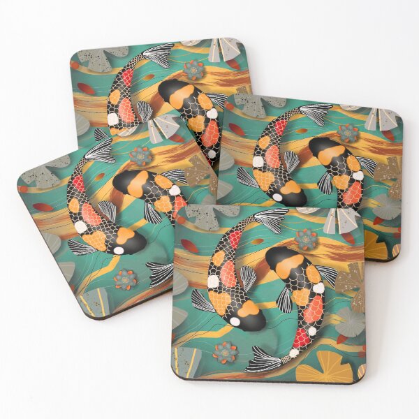 Item preview, Koi Watergarden Jade designed and sold by Karin Taylor.