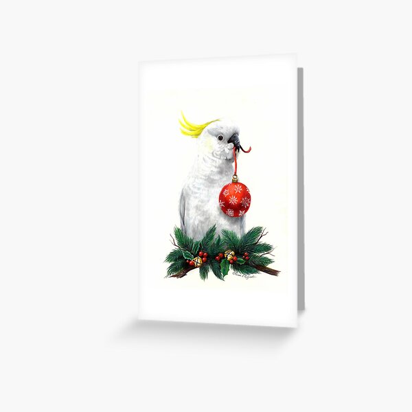 Artikel-Vorschau von Weihnachtskakadu, designt und verkauft von susanrobjantart.