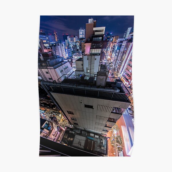Tokyo Rooftop View Poster