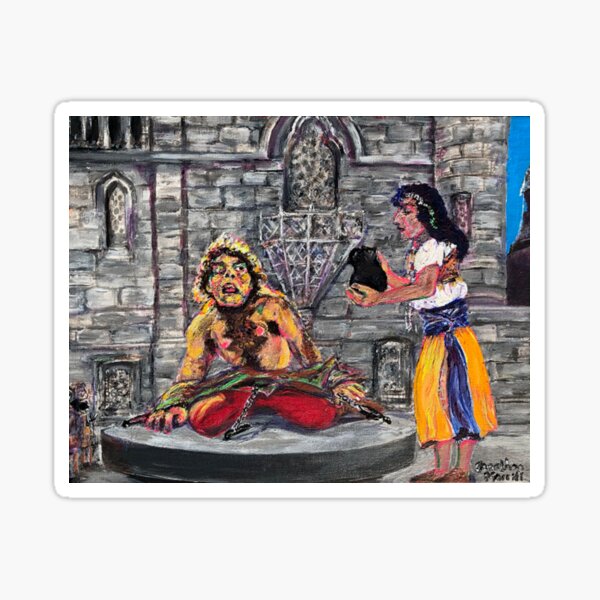 Item preview, Esmeralda Quenches Quasimodo's Thirst designed and sold by JonathanMorrill.