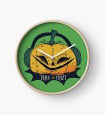 Pumpkin tick or treat Clock