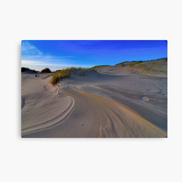 Lines and patterns in the sand Canvas Print