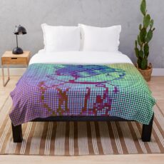 Snuffles the Lawnmower Dog. Rick and Morty Throw Blanket
