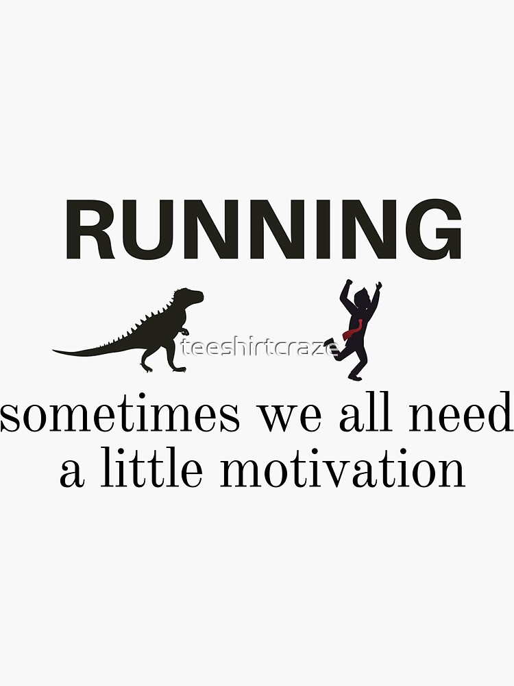 Dino Running Runner Cool Motivation Cute' Unisex Premium T-Shirt